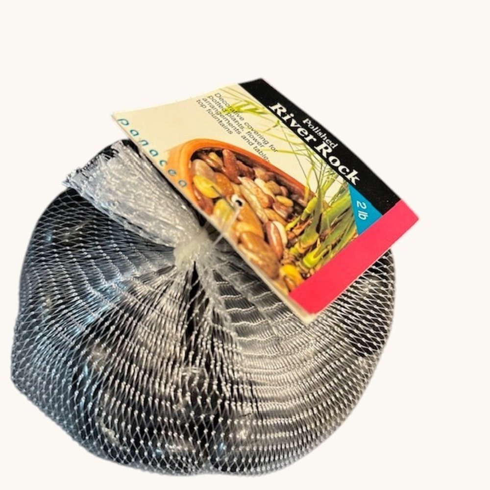 Panacea Polished River‎ Rock Decorative Covering for Plants Fountains 2lb Bag